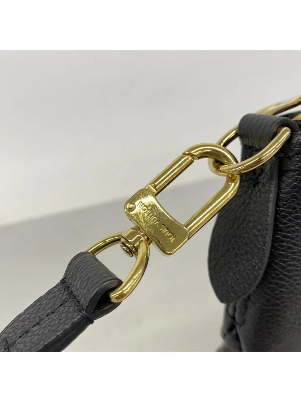 Louis Vuitton Handbag Monogram Empreinte Trianon MM Noir 2-Way Bag
